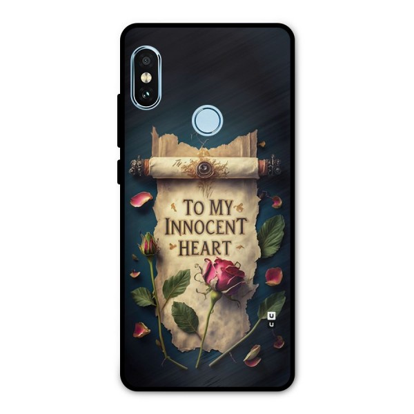 Innocence Of Heart Metal Back Case for Redmi Note 5 Pro