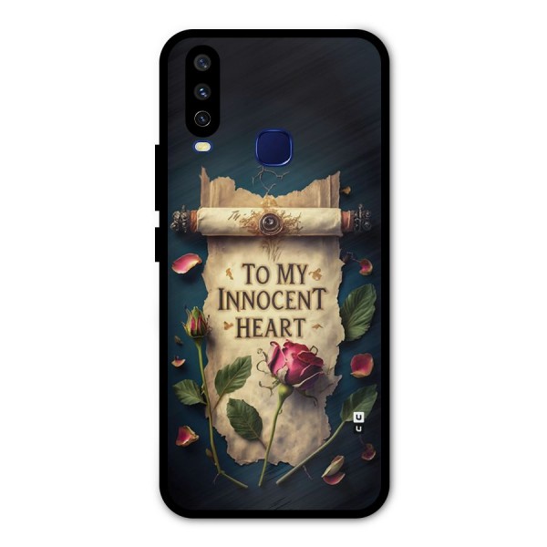 Innocence Of Heart Metal Back Case for Vivo V17