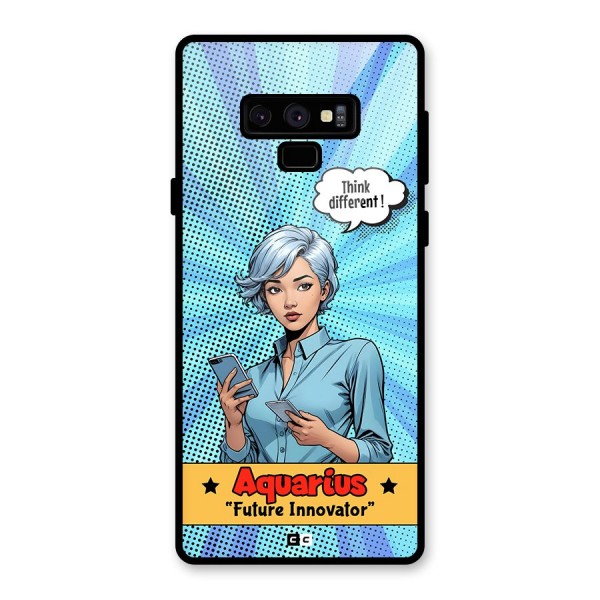 Innovative Aquarius Glass Back Case for Galaxy Note 9