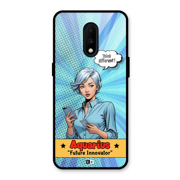Innovative Aquarius Glass Back Case for OnePlus 7