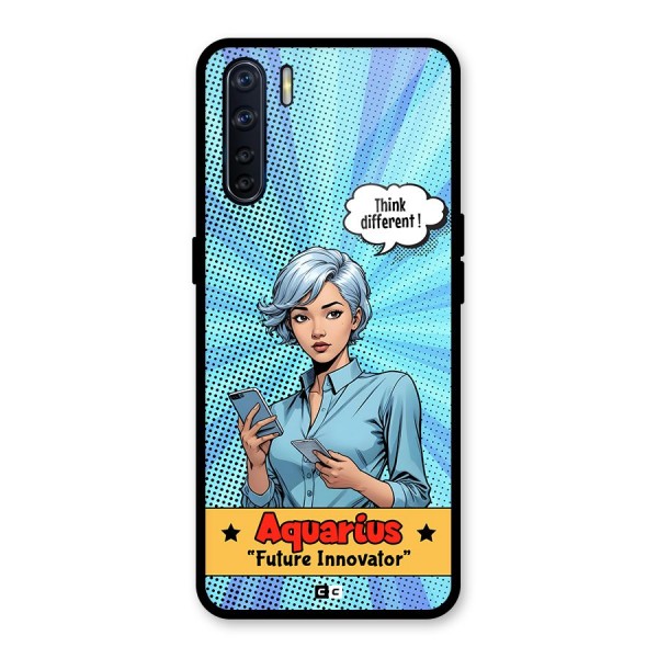Innovative Aquarius Glass Back Case for Oppo F15