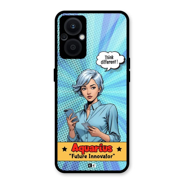 Innovative Aquarius Glass Back Case for Oppo F21s Pro 5G