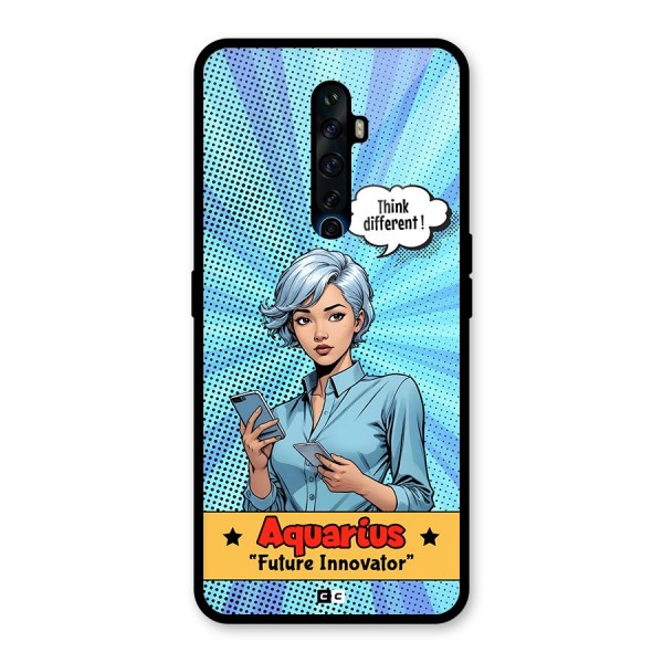 Innovative Aquarius Glass Back Case for Oppo Reno2 Z
