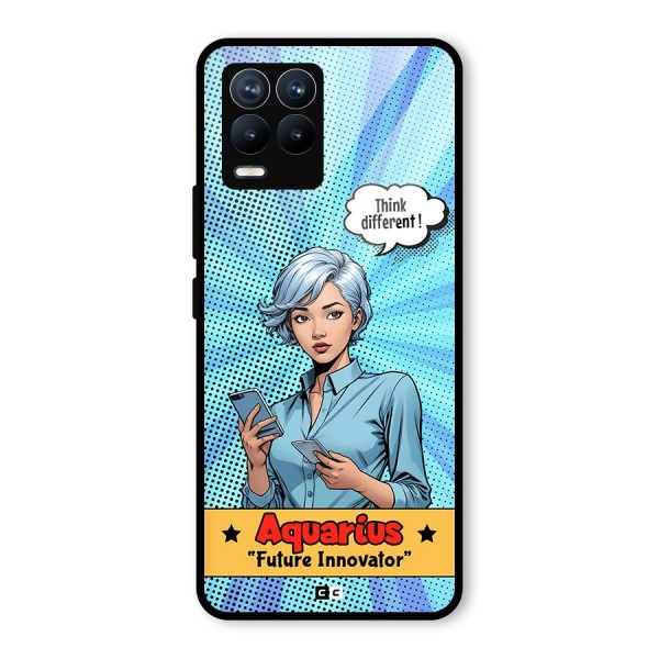 Innovative Aquarius Glass Back Case for Realme 8 Pro