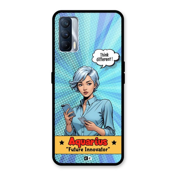 Innovative Aquarius Glass Back Case for Realme X7