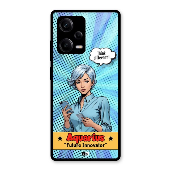 Innovative Aquarius Glass Back Case for Redmi Note 12 Pro