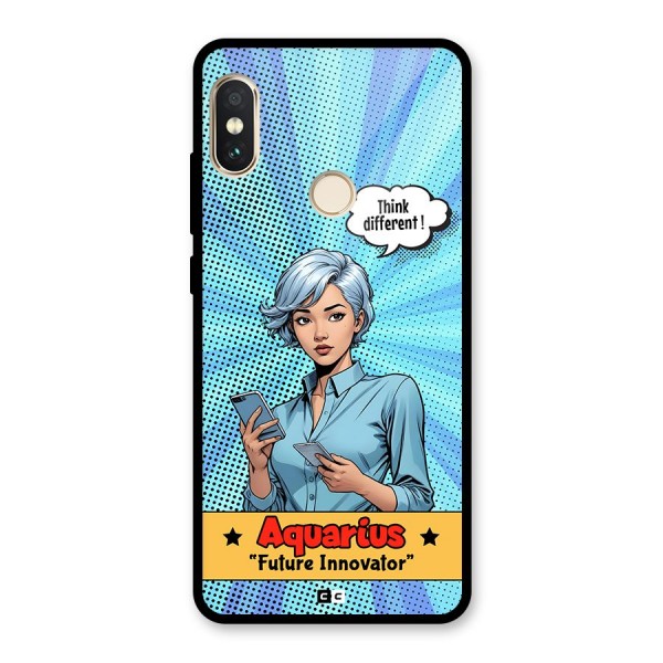 Innovative Aquarius Glass Back Case for Redmi Note 5 Pro