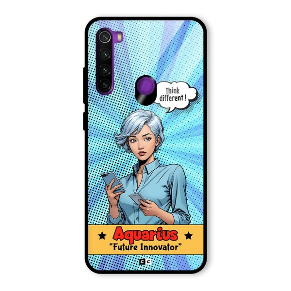 Innovative Aquarius Glass Back Case for Redmi Note 8