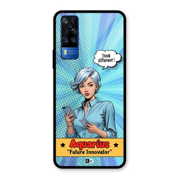 Innovative Aquarius Glass Back Case for Vivo Y51
