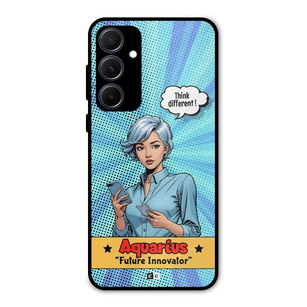 Innovative Aquarius Metal Back Case for Galaxy A35