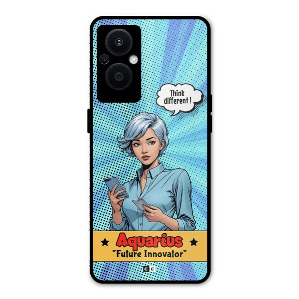 Innovative Aquarius Metal Back Case for Oppo F21s Pro 5G