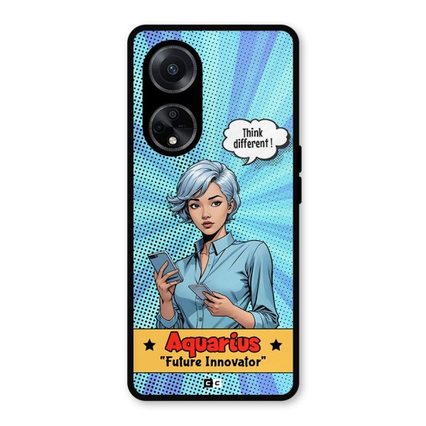 Innovative Aquarius Metal Back Case for Oppo F23