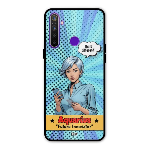 Innovative Aquarius Metal Back Case for Realme 5
