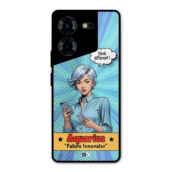 Innovative Aquarius Metal Back Case for Tecno Pova 5 Pro 5G