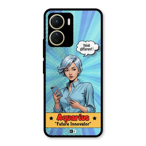 Innovative Aquarius Metal Back Case for Vivo T2x