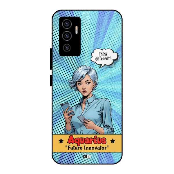 Innovative Aquarius Metal Back Case for Vivo V23e