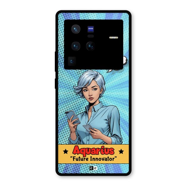 Innovative Aquarius Metal Back Case for Vivo X80 Pro
