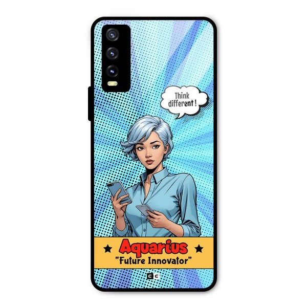 Innovative Aquarius Metal Back Case for Vivo Y20i