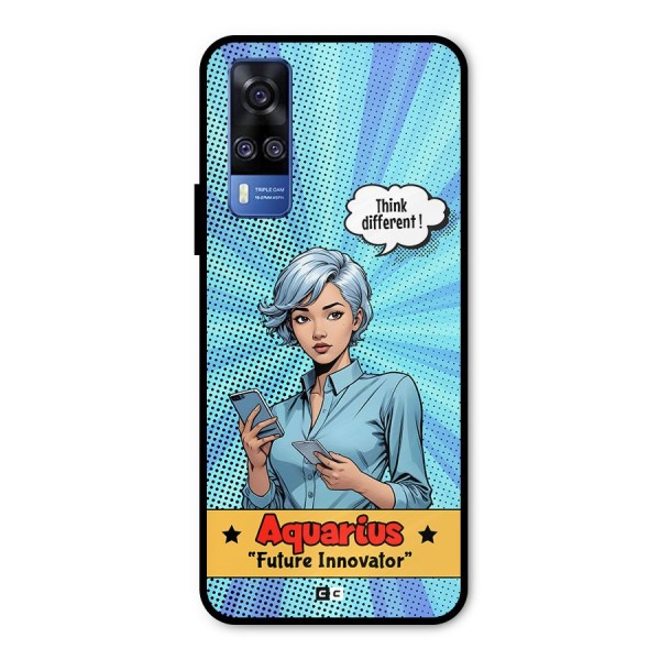 Innovative Aquarius Metal Back Case for Vivo Y51A