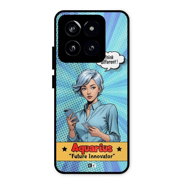 Innovative Aquarius Metal Back Case for Xiaomi 14
