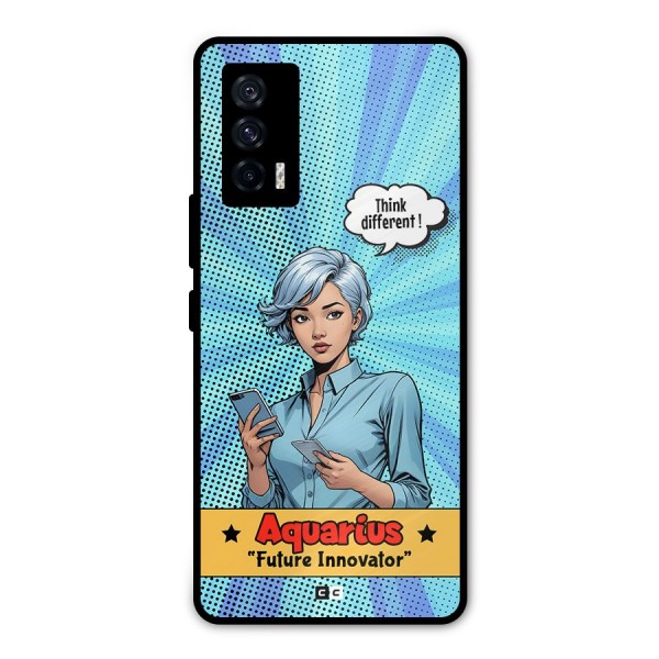 Innovative Aquarius Metal Back Case for iQOO 7 5G