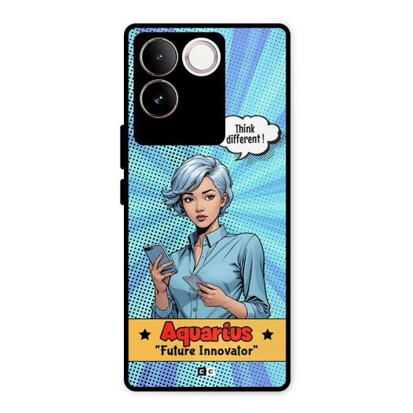 Innovative Aquarius Metal Back Case for iQOO Z7 Pro
