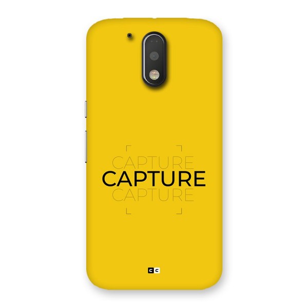 Instant Capture Back Case for Moto G4 Plus