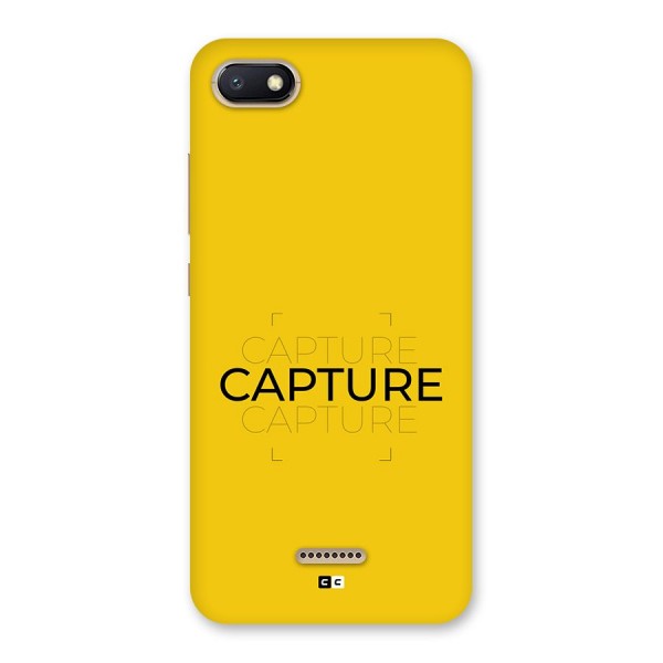 Instant Capture Back Case for Redmi 6A