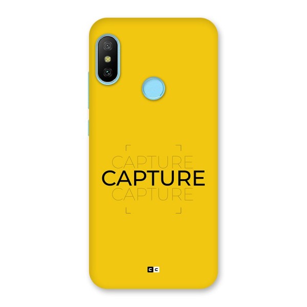 Instant Capture Back Case for Redmi 6 Pro