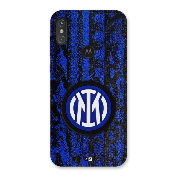 Inter Milan Texture Back Case for Motorola One Power