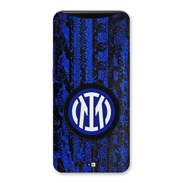 Inter Milan Texture Back Case for Oppo Find X
