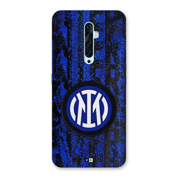 Inter Milan Texture Back Case for Oppo Reno2 F