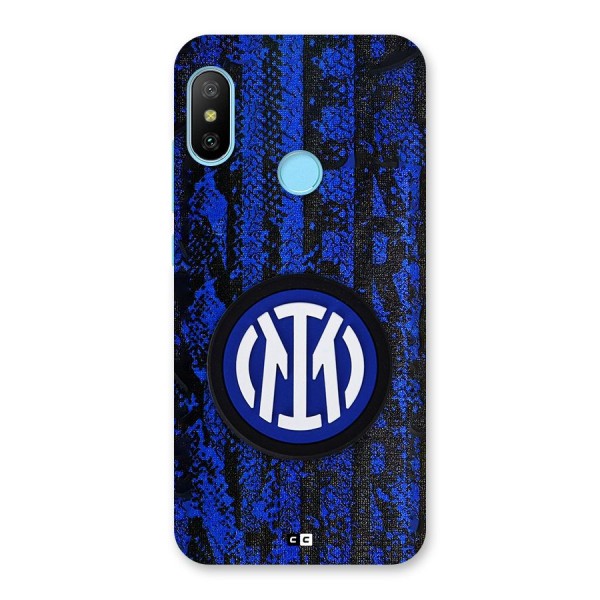 Inter Milan Texture Back Case for Redmi 6 Pro