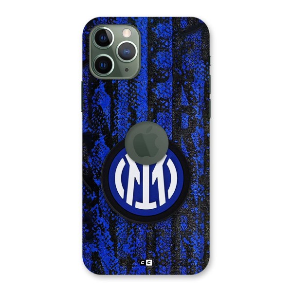 Inter Milan Texture Back Case for iPhone 11 Pro Logo Cut