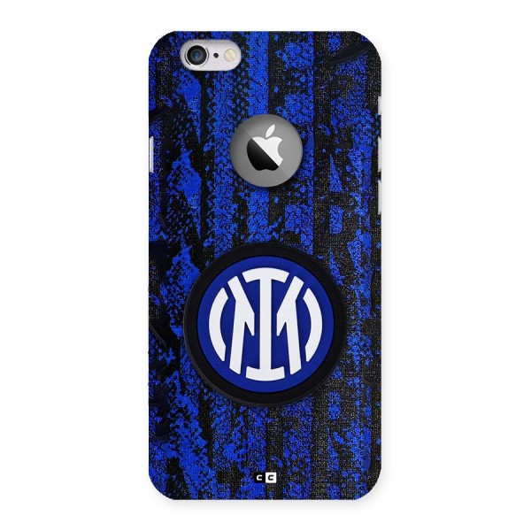 Inter Milan Texture Back Case for iPhone 6 Logo Cut