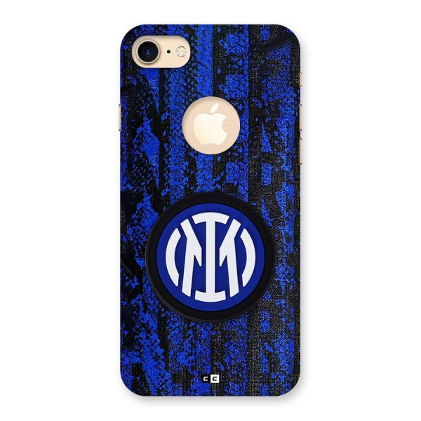 Inter Milan Texture Back Case for iPhone 7 Logo Cut