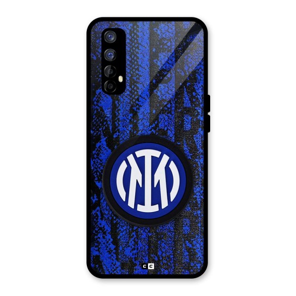Inter Milan Texture Glass Back Case for Realme Narzo 20 Pro