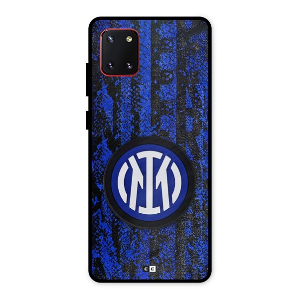 Inter Milan Texture Metal Back Case for Galaxy Note 10 Lite