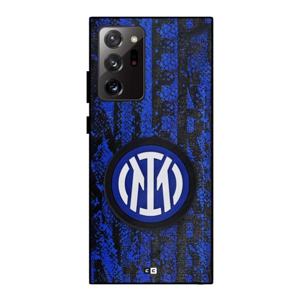 Inter Milan Texture Metal Back Case for Galaxy Note 20 Ultra