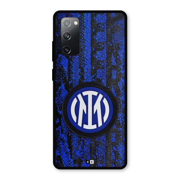 Inter Milan Texture Metal Back Case for Galaxy S20 FE 5G