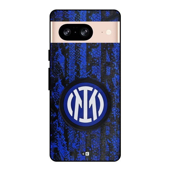 Inter Milan Texture Metal Back Case for Google Pixel 8