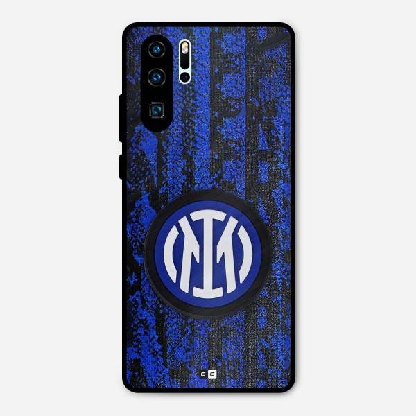 Inter Milan Texture Metal Back Case for Huawei P30 Pro