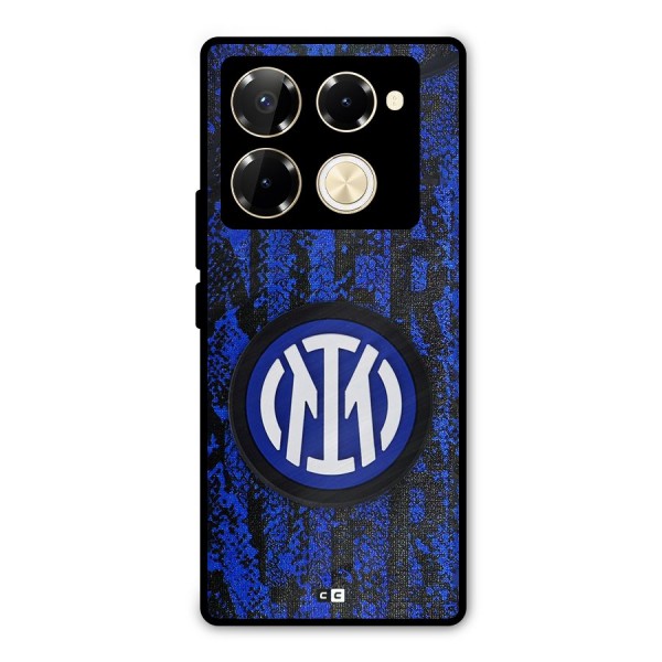 Inter Milan Texture Metal Back Case for Infinix Note 40 Pro Plus