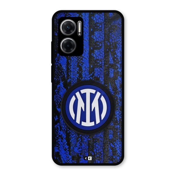 Inter Milan Texture Metal Back Case for Redmi 11 Prime 5G