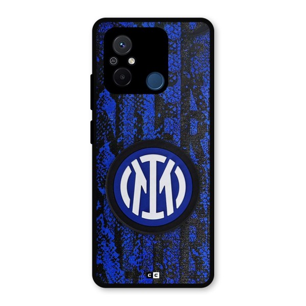Inter Milan Texture Metal Back Case for Redmi 12C