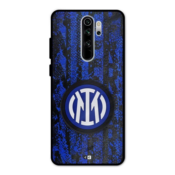 Inter Milan Texture Metal Back Case for Redmi Note 8 Pro