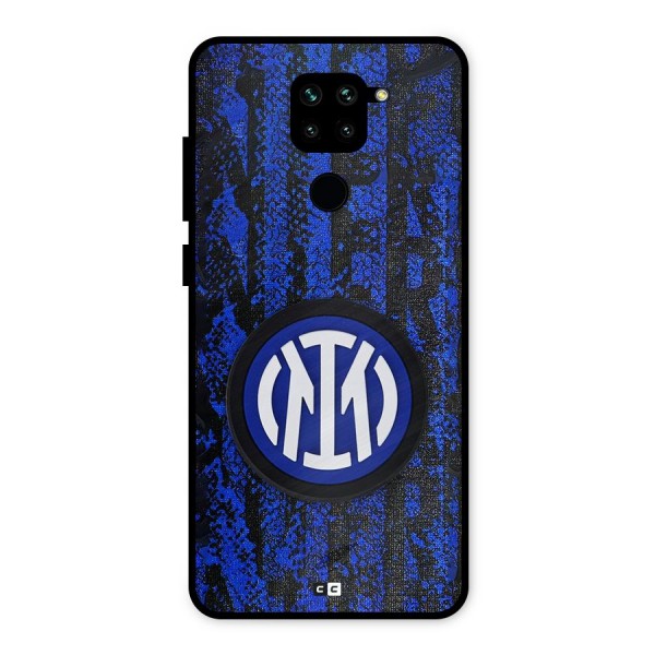 Inter Milan Texture Metal Back Case for Redmi Note 9