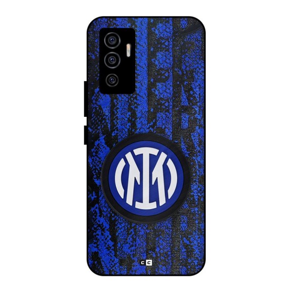 Inter Milan Texture Metal Back Case for Vivo V23e