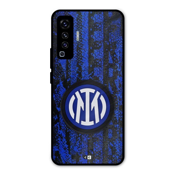 Inter Milan Texture Metal Back Case for Vivo X50