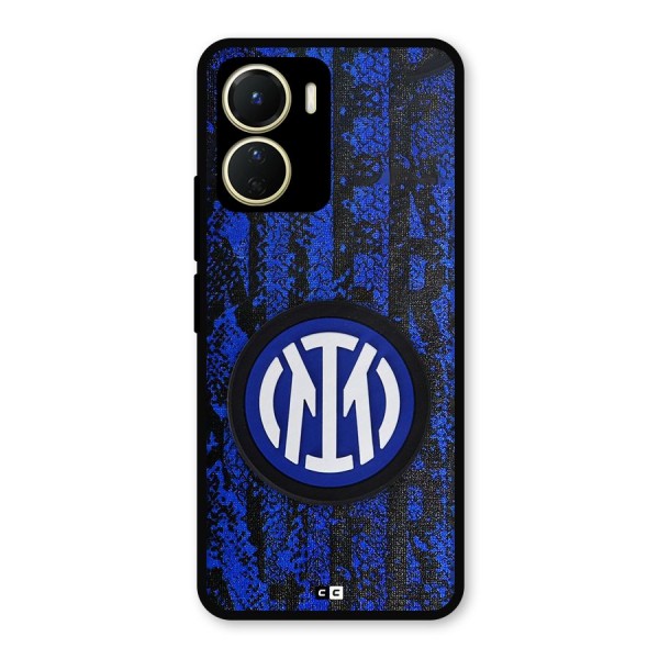 Inter Milan Texture Metal Back Case for Vivo Y16